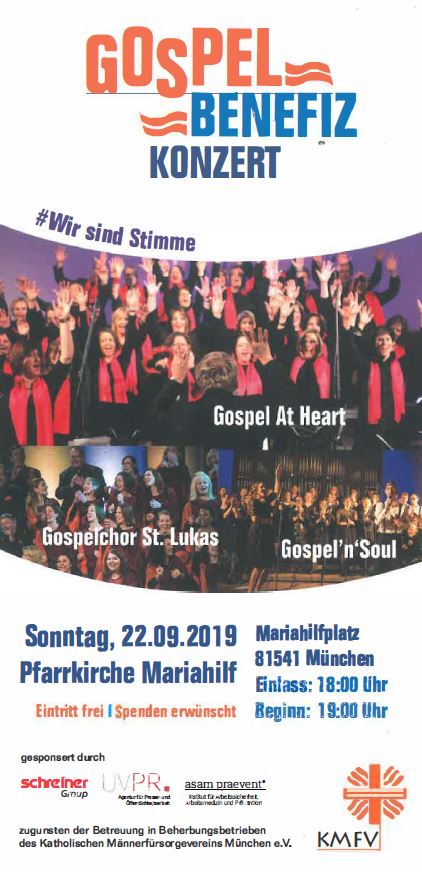 Gospelbenefizkonzert KMFV 2019