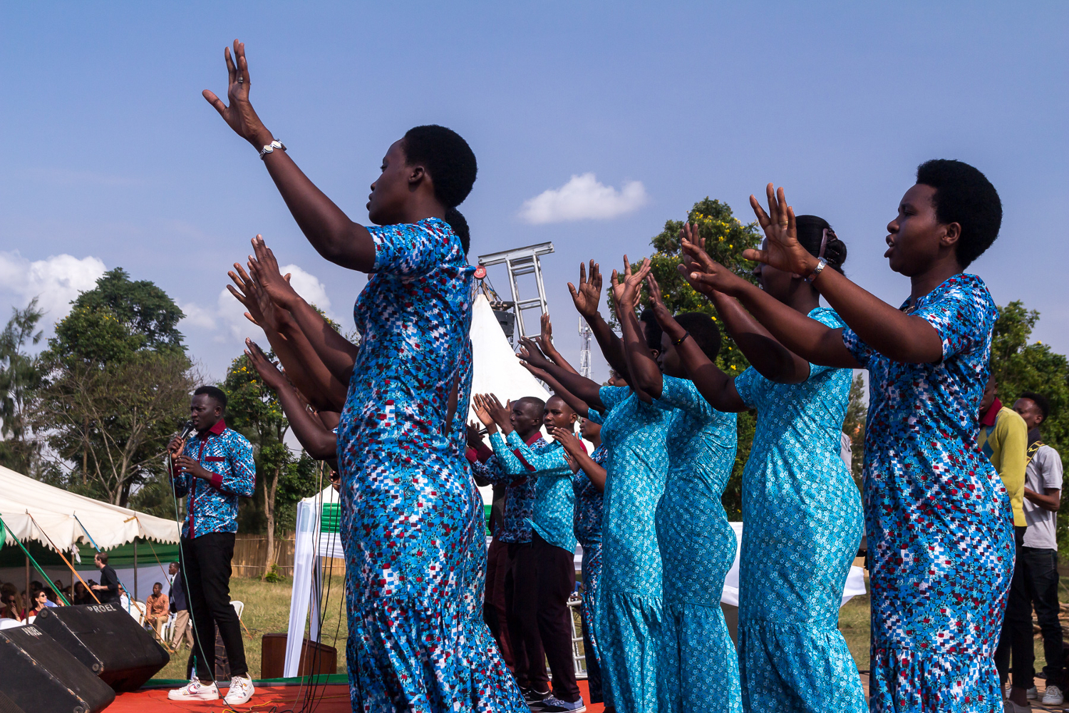 Ruandischer Chor auf dem Kirchentag